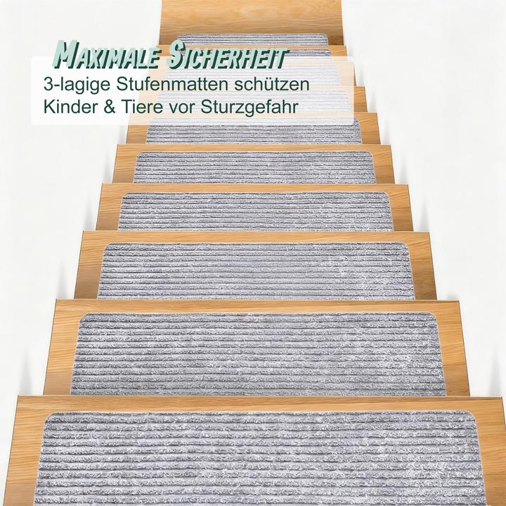 Image du produit Relaxdays 16 tapis escalier (20 x 65 cm)