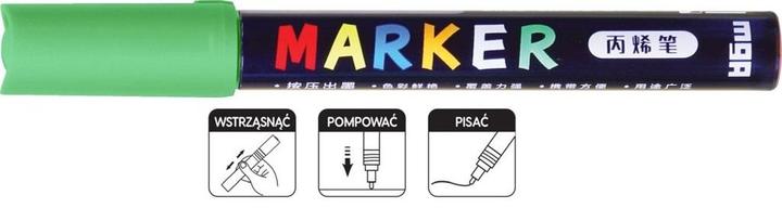 Produktbild Bandai Acrylmarker 1-2 mm grün (6 Stück) M&G (Grün, 2 mm, 6 x)
