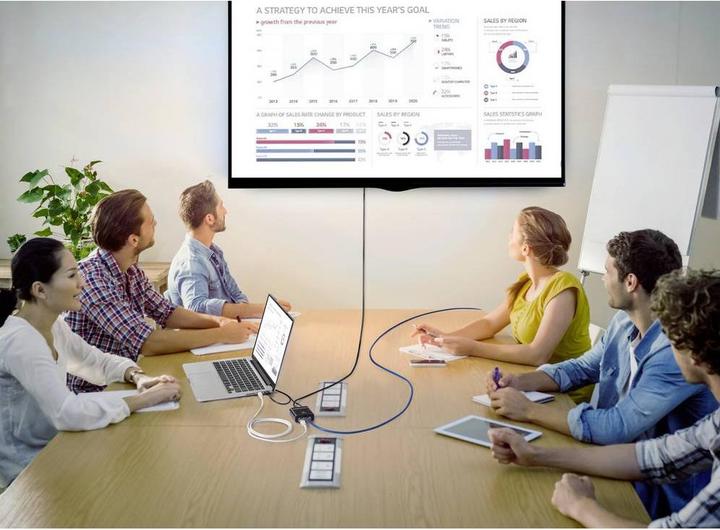 Produktbild Renkforce RF-EW-700 Netzwerk Switch RJ45 2 Port 5 GBit/s USB-Stromversorgung (2 Ports)