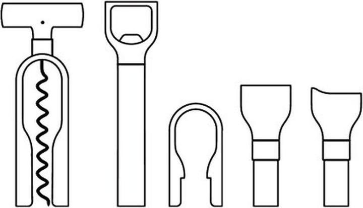 Produktbild WMF Sommelier Weinset 5tlg Korkenzieher Flaschenverschluss Walsnussholzbox Baric (Sommelier Set)