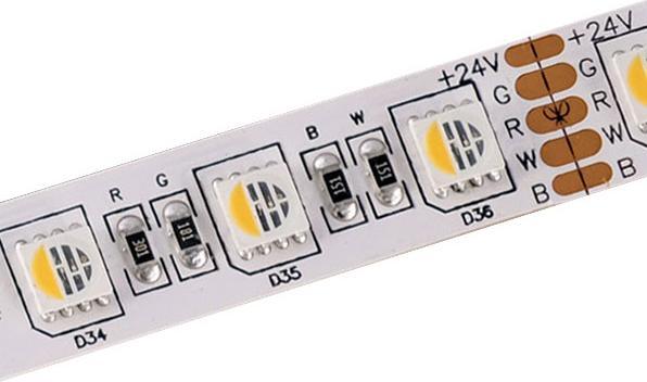 Image du produit Lumina Swiss Bande LED RGBWW 5m Premium Indoor 24V (RGBW, 500 cm, Intérieur)