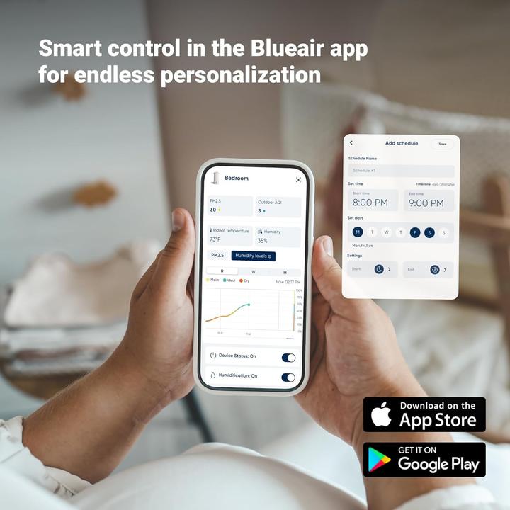 Image du produit Blueair Purificatore e Umidificatore d'Aria 2 in 1