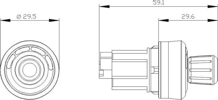 Produktbild Siemens Id Key-Operated Switch 22mm Round Pla