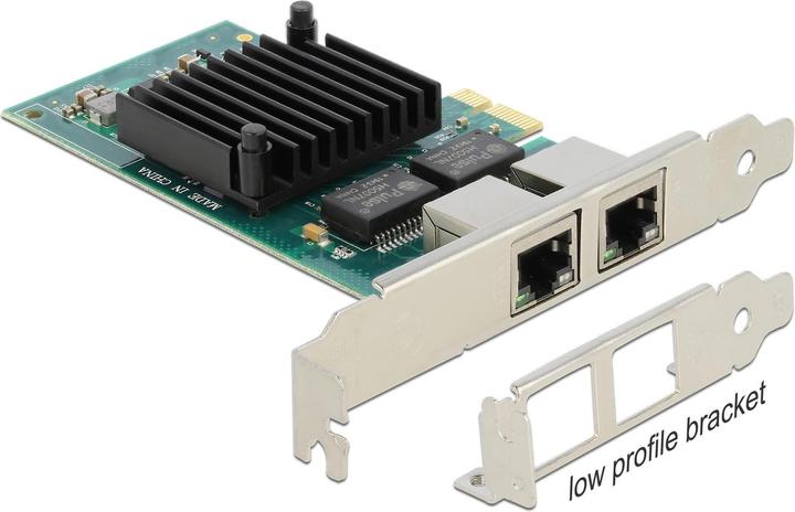 Produktbild Delock PCI Express x1 Karte 2 x RJ45 Gigabit LAN i350 (Ethernet)