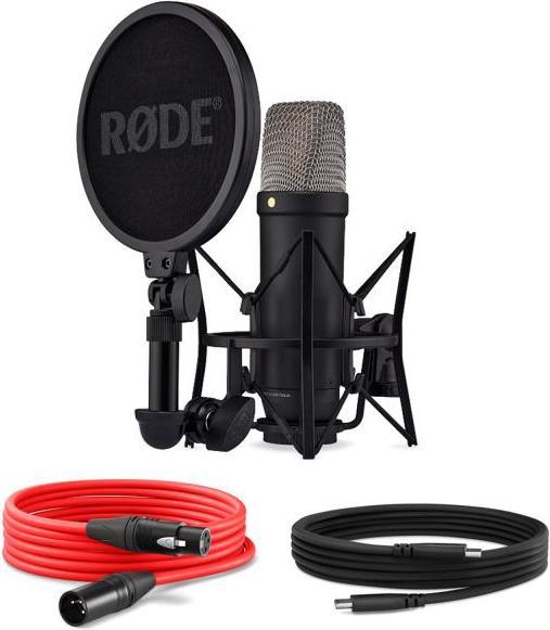 Actual product image RØDE NT1 5th Generation Studio-Mikrofon Schwarz mit geradem Mikrofonständer