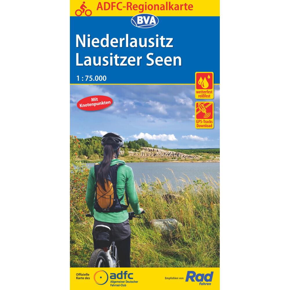 ADFC-Regionalkarte Niederlausitz Lausit, Landkarte