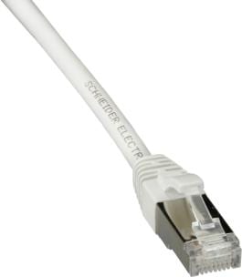 Actual product image LK Patch cord Cat.6A S/FTP 28AWG 5,0m Hvid LSZH cap med helstøbte tyller i begge ender (0.03 m)