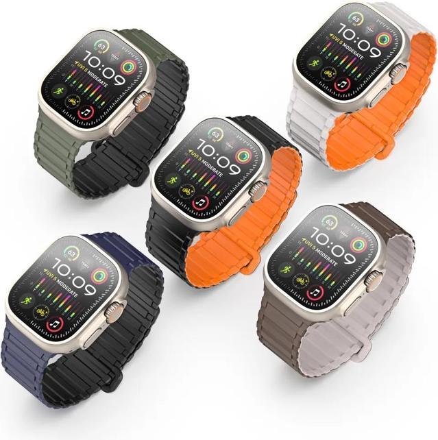 Produktbild Dux Ducis KJ Armband (42 mm, 44 mm, 45 mm, 49 mm, Silikon, Magnet)