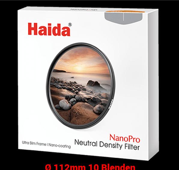 Actual product image Haida ND Filter Graufilter 10 Blenden 112 mm von (112 mm, Neutral density filter)