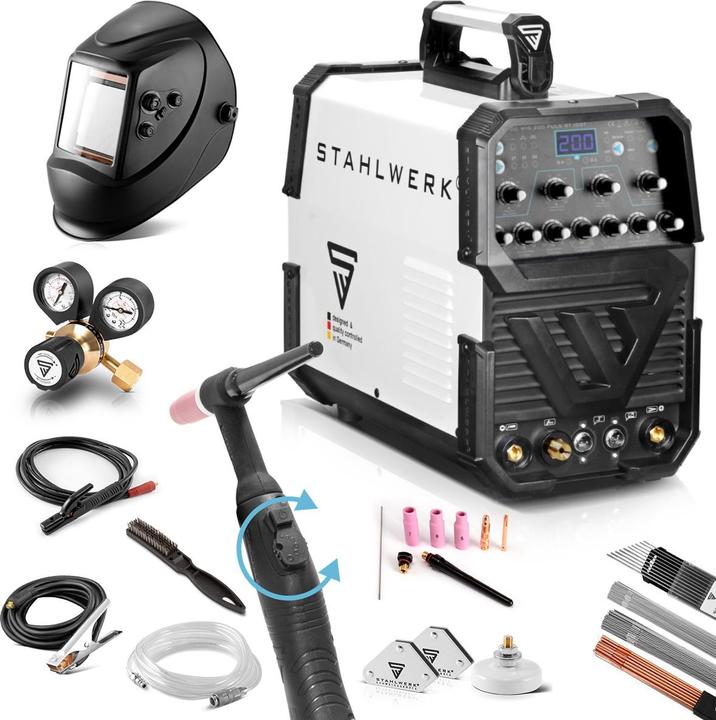 Actual product image Stahlwerk AC/DC TIG 200 pulse ST IGBT welding machine, fully equipped