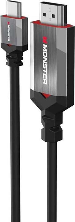 Actual product image Monster Cable USB C Vers HDMI Essentials UHD 4k Hdr 60hz 2m (2 m, HDMI)