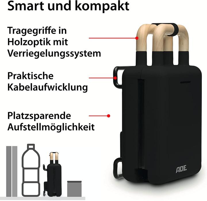 Produktbild ADE Sandwichmaker, Schwarz