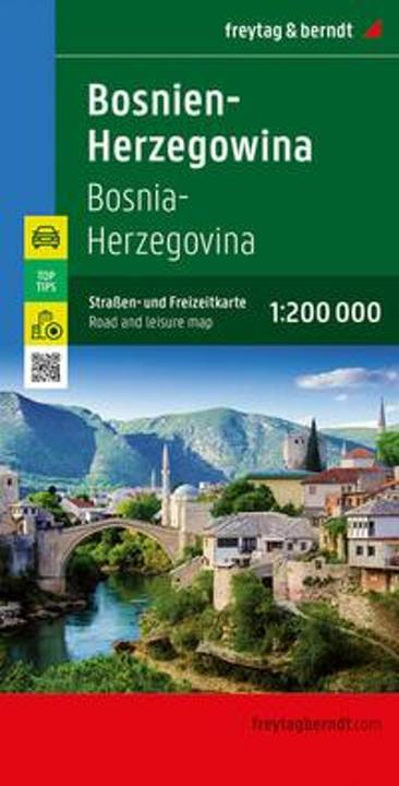 Actual product image Bosnia and Herzegovina, Road and Leisure Map 1:200,000, freytag & berndt