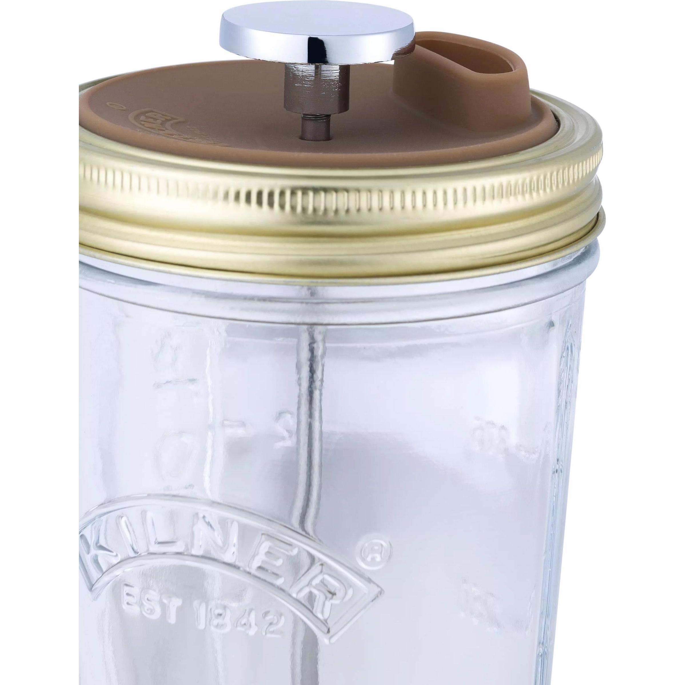 Thumbnail - Kilner Getränke-Set NUT DRINK MAKING, Zubehör Mixen + Schneiden, Transparent