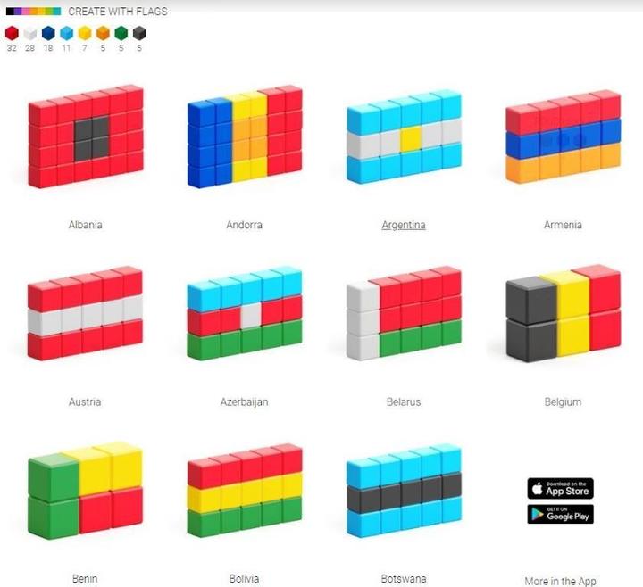 Image du produit Pixio Klocki 111 drapeaux