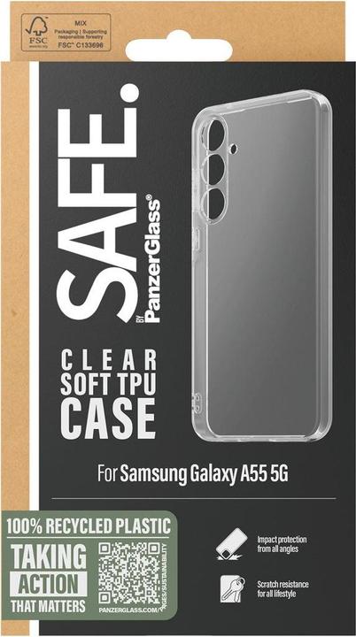 Actual product image Safe Clear TPU Case (Samsung Galaxy A55)
