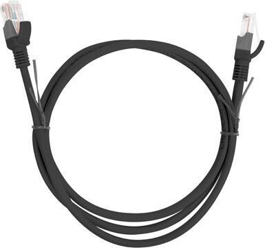 Actual product image Lanberg PCU6-10CC-0100-BK Network Cable Black 1 m Cat6 U/UTP (UTP) (U/UTP, CAT6, 1 m)