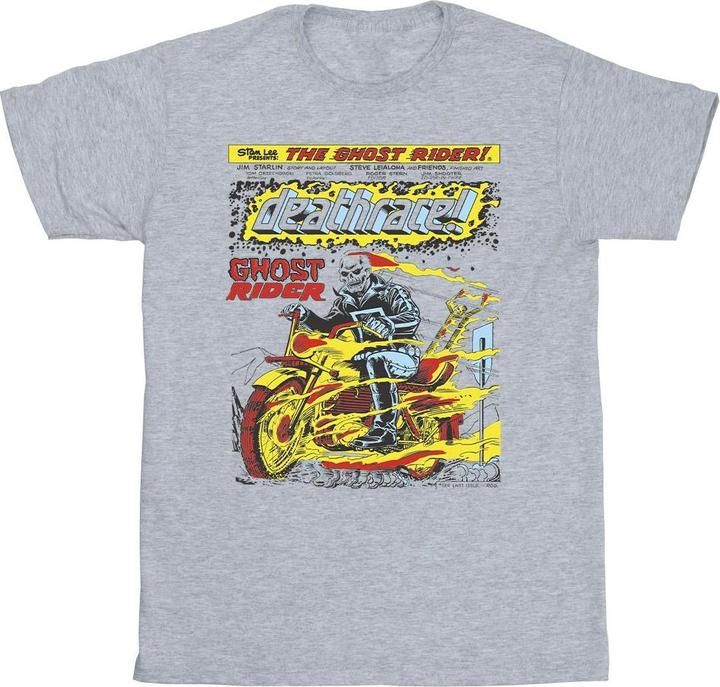 Actual product image Mens Ghost Rider Chest Deathrace T-Shirt (L)