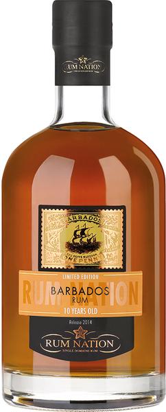 Image du produit Rum Nation Barbade 10 ans (1 x 70 cl)