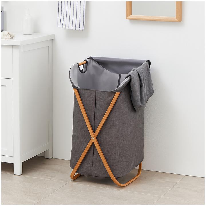 Produktbild HTI-Living Wäschekorb 60 Liter Anea Grau (60 l)
