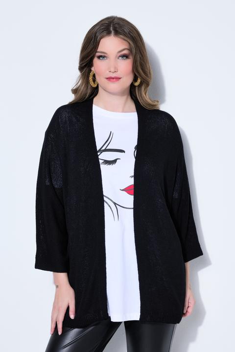 Produktbild Miamoda Strickjacke, offene Passform, 3/4-Fledermaus-Ärmel (46, 48)