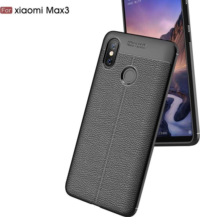 Produktbild Screenguard Xiaomi Mi Max 3 Hülle Leather Design TPU Cover (Xiaomi Mi Max 3)