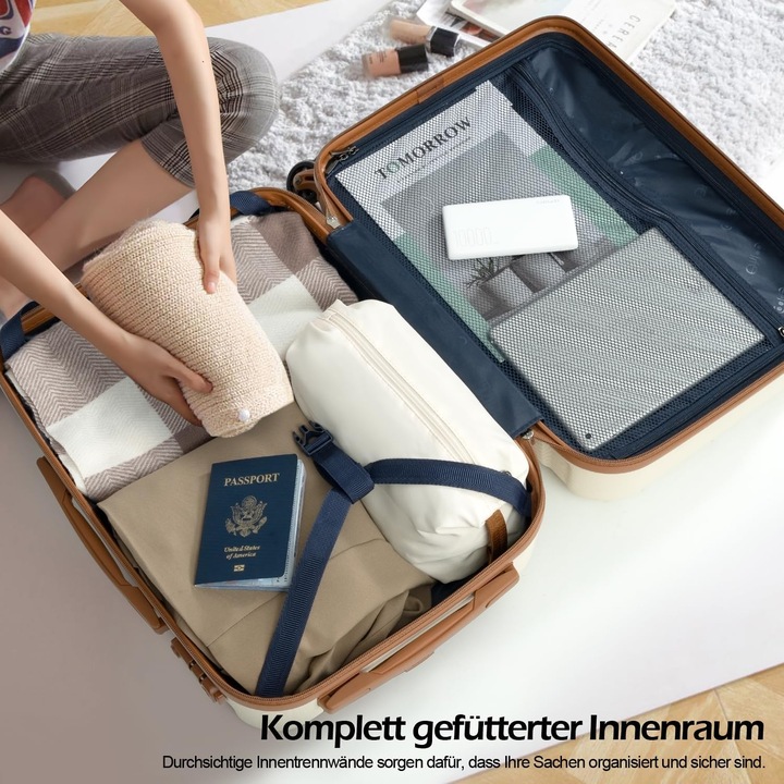 Immagine prodotto Coolife 3-teiliges Reisekoffer-Set (93 l, L (90 - 115l))