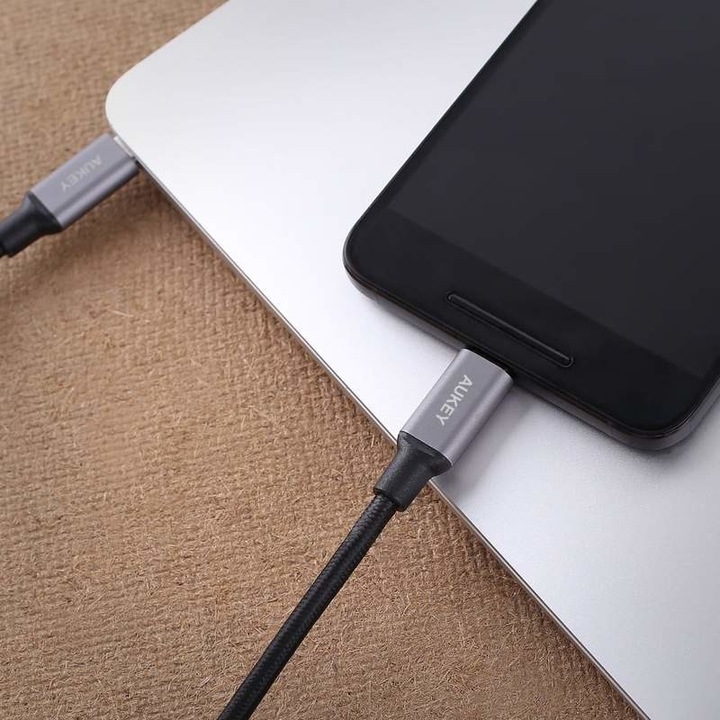 Image du produit Aukey USB C – USB C (1 m, USB 2.0)