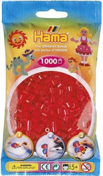 Produktbild Hama Perlen Hama Perlen-rot transparent (013)
