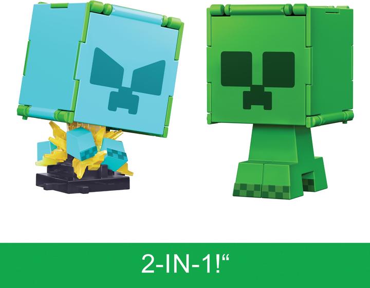 Image du produit Minecraft Flippin' Figure Creeper + Charged Creeper