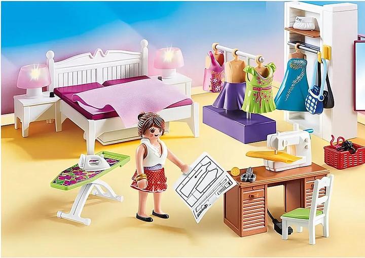 Productafbeelding Playmobil Slaapkamer met naaihoek (70208, Playmobil poppenhuis)