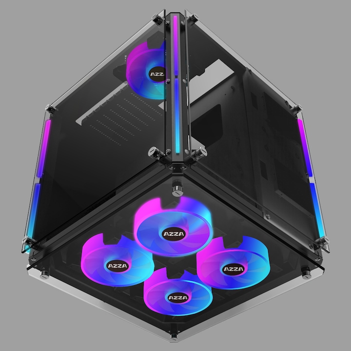 Actual product image Azza Cube 802F (ATX, mATX, Mini-ITX)