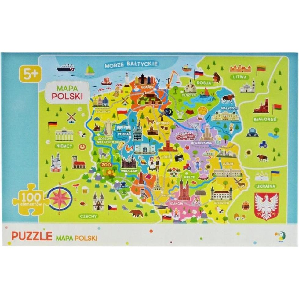 Dodo Puzzle-Karte von Polen