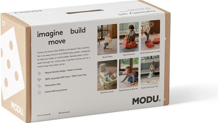 Immagine prodotto Modu Curiosity Set - Set iniziale, tavola d'equilibrio, cavallo a dondolo, giocattolo per le