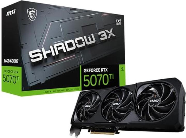 Image du produit MSI GeForce RTX 5070 Ti Shadow 3X OC (16 Go)