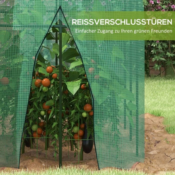 Immagine prodotto Swisshandel24 3 x 1 m Gartennetz, Pflanzenschutzzelt mit Tür, Insektenschutznetz, Winddichtes Gemüsenetz, Schädlin