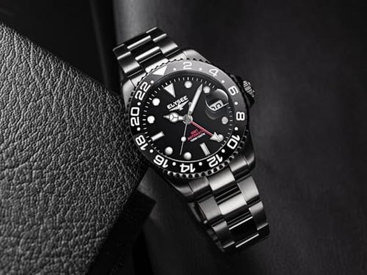 Actual product image Elysee Automatic GMT Watch with Dual Time Zones and Sapphire Crystal (40.50 mm)