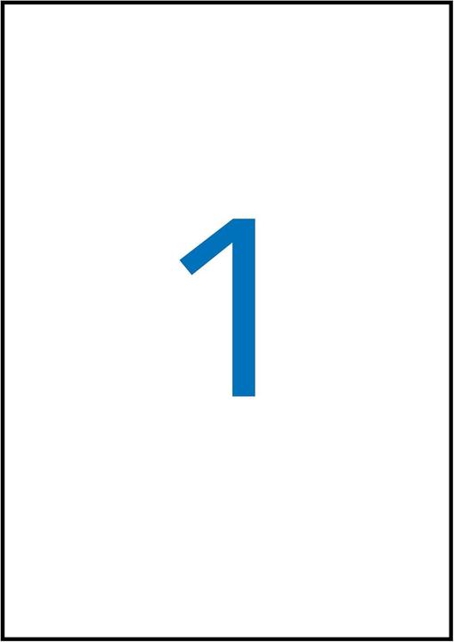 Produktbild Apli 12121 - Weerbestendige witte etiketten 210,0 x 297,0 mm 100 vel