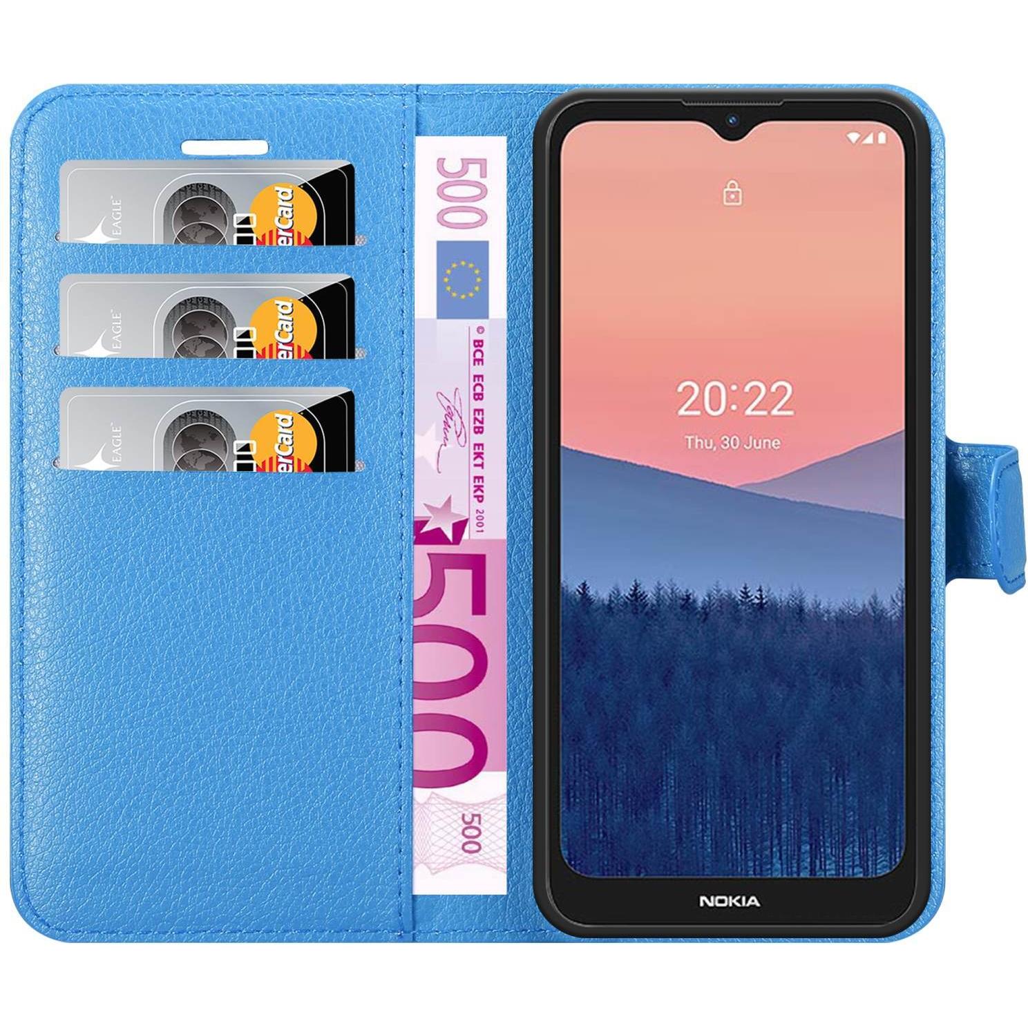 Thumbnail - Cadorabo Book Stand Hülle für Nokia C21 (Nokia C21), Smartphone Hülle, Blau