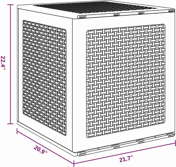 Produktbild vidaXL Outdoor Aufbewahrungsbox