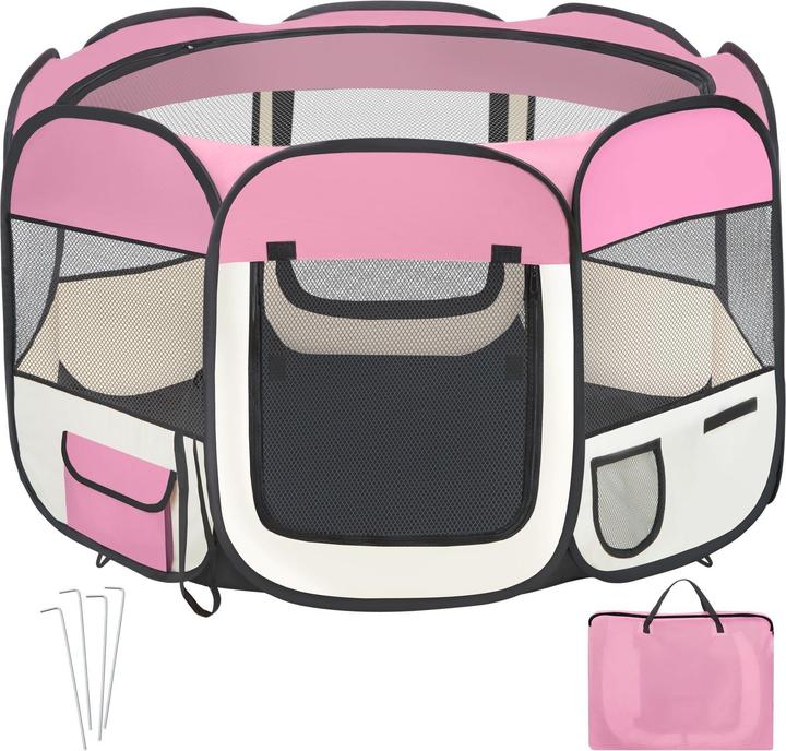 Produktbild tectake Tierlaufstall inkl. Tragetasche