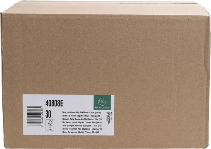 Actual product image Exacompta Receipt Rolls therm 48g 80x72mm-76m (10)