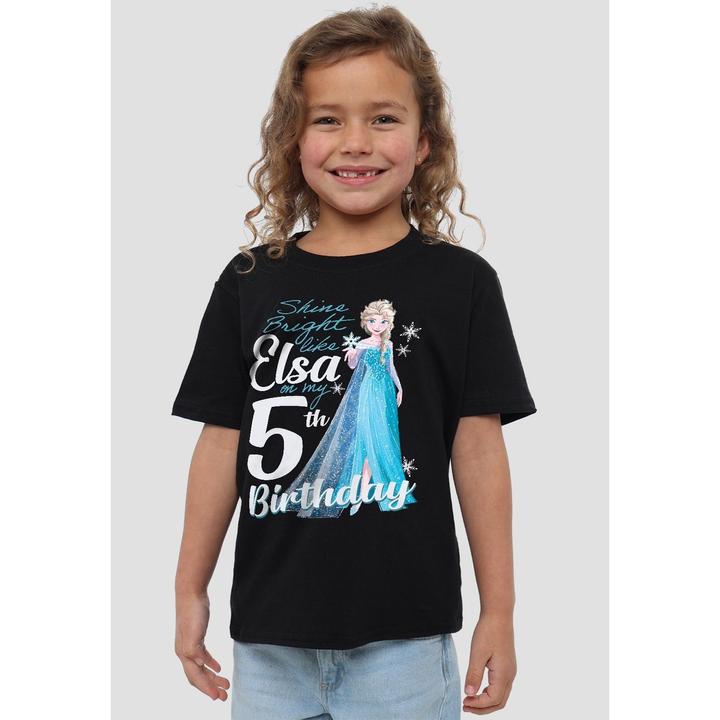 Produktbild Disney Frozen Bright Like Elsa TShirt 5. Geburtstag (152, 158)