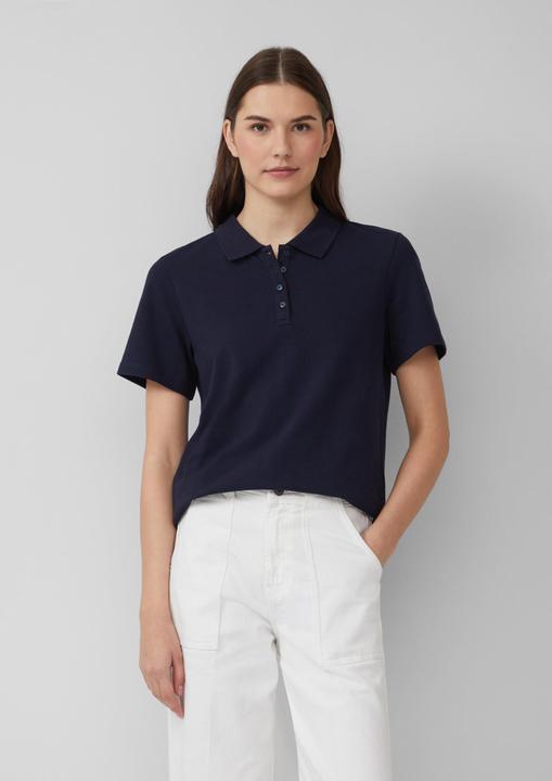 Produktbild S.Oliver Polo-Shirt Verkürztes Poloshirt aus Baumwollpiqué (34)