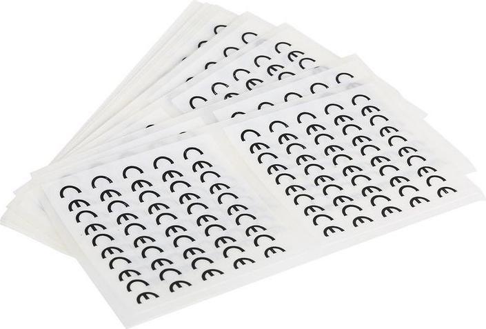 Produktbild RS PRO CE-Etiketten, 12.7x12.7mm