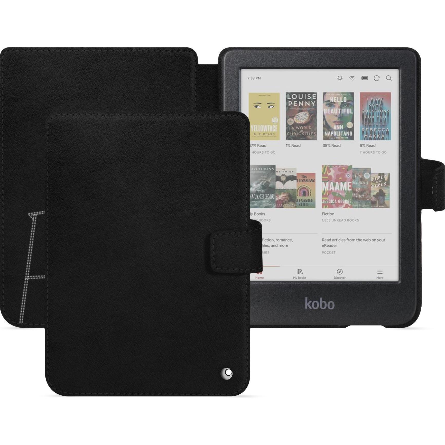 Noreve Guscio Orizzontale In Pelle, Accessori Per Ereader, Nero