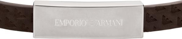 Immagine prodotto Emporio Armani Eagle Armband (20.50 cm, Acciaio inossidabile, Cuoio)