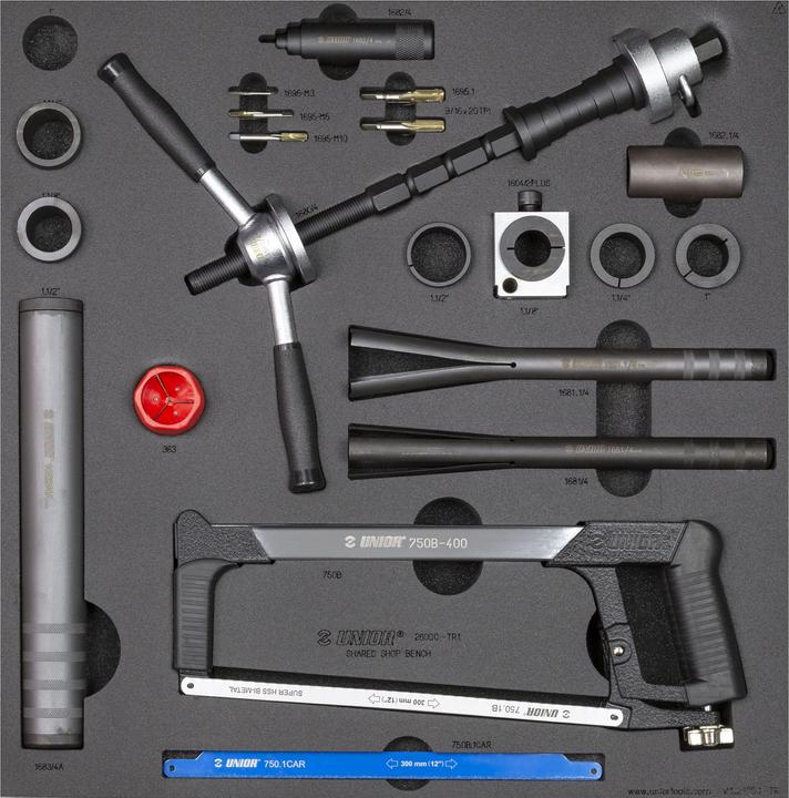 Actual product image Unior Shared Bench Drawer 1 Tool Tray Set