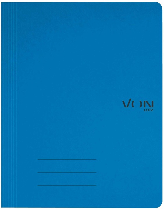 Produktbild von Hallers Schnellhefter mit Heftmechanik, Blau, 10 Stück (A4, 10 x)