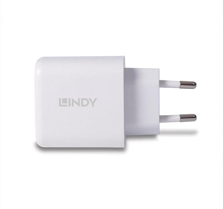 Produktbild Lindy 65W USB Typ A & C GaN Charger Zwei Geräte gleichzeitig aufladen mit GaN-, PD 3.0- und PPS-Technologi (65 W, 2 Ports)